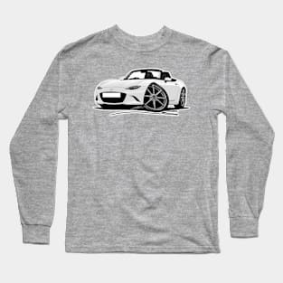 Mazda MX5 (Mk4) White Long Sleeve T-Shirt